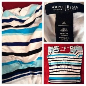 White House Black Market striped top size XL